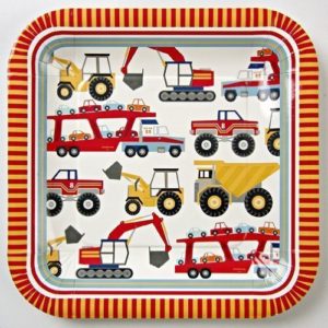 Construction Party Sources | Halfpint Design - Meri Meri Big Rig lunch plates