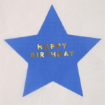 6th Birthday Book Party | Halfpint Design - Neon Star Lunch Napkins
