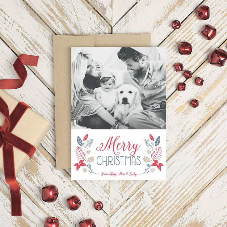 Merry Christmas family. Easily customized cards and Christmas party invitations.